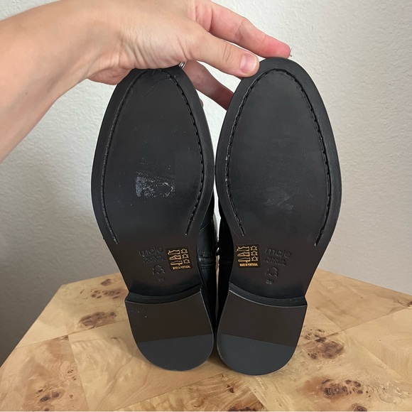 Maje (NWOT) 39 Jackpot Buckled Leather Western Ankle Studded Boots - Picture 11 of 16